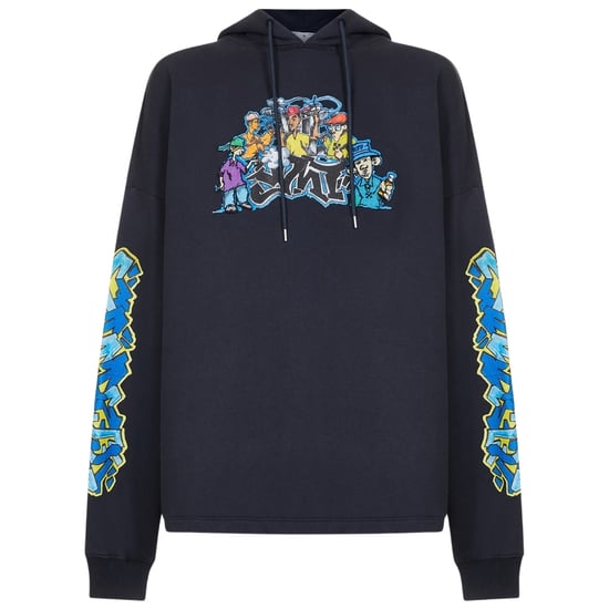 Off-white Graff Pupp Long Skate Hoodie Outerspace - Image 1