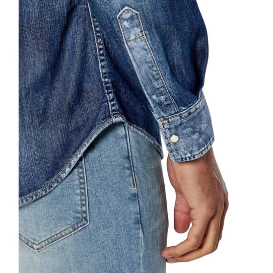 Dsquared2 Cool Guy Western Shirt Navy Blue - Image 6