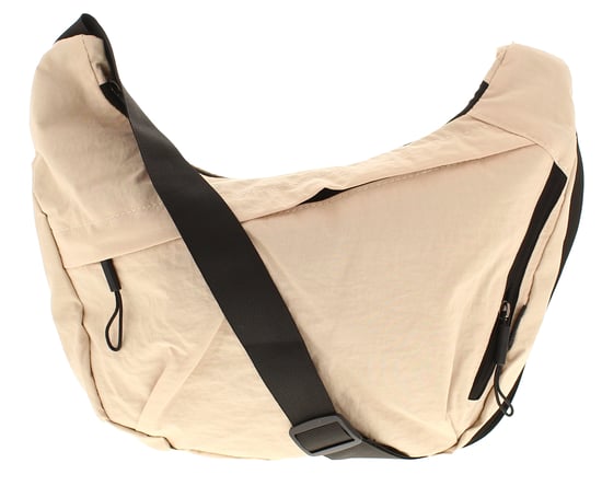 Womens Nylon Crossbody Bag Hallie Zip Fastening beige - Image 2