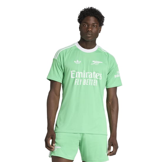 Men's adidas AFC 3 Goalkeeper Wordmark Crew Neck Jersey in Sescgr/White - Image 3
