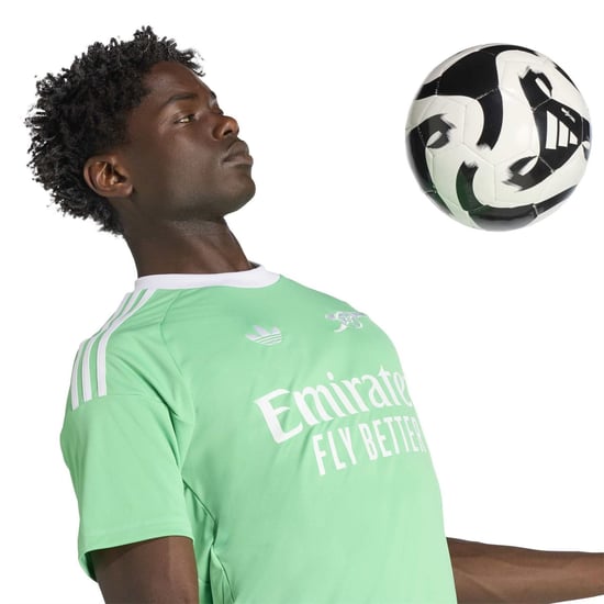 Men's adidas AFC 3 Goalkeeper Wordmark Crew Neck Jersey in Sescgr/White - Image 6