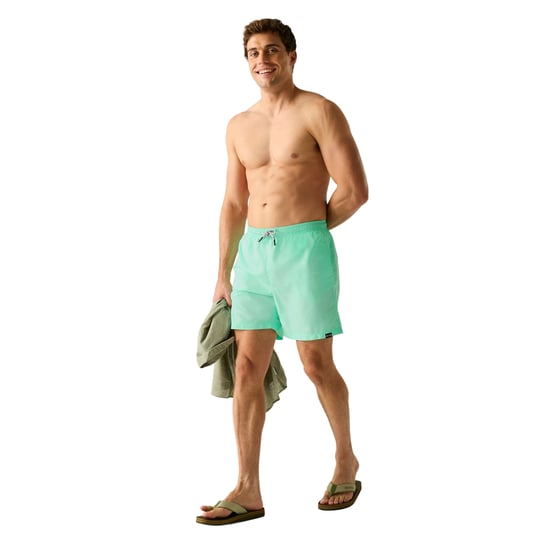 Regatta Mens Mackleyna Swim Shorts (Ice Green) - Image 4