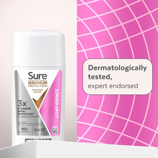 Sure Women Maximum Protection Anti-Perspirant Cream, Confidence, 60ml, 6 Pack - Image 4