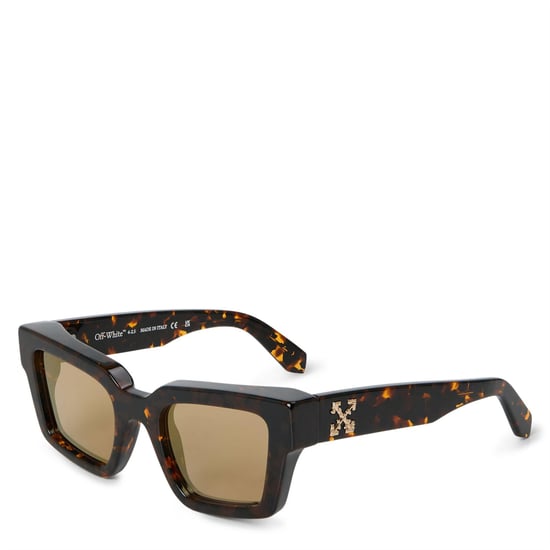 Accessories Off White Richardson Rectangle Full Rim Sunglasses in Dark Havana - Image 1