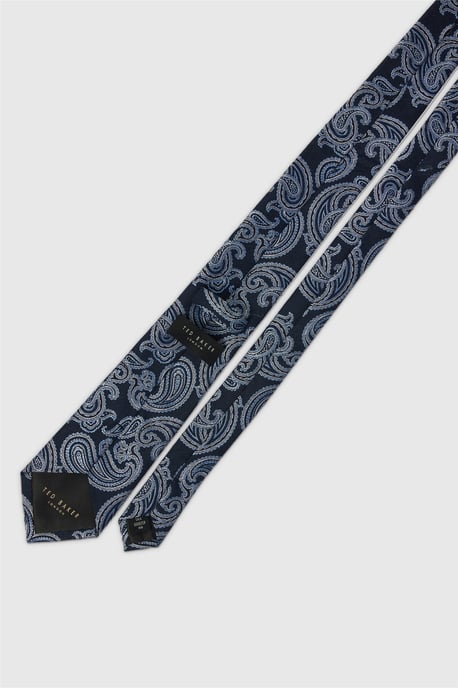 Paisley Tie in Navy - Image 2