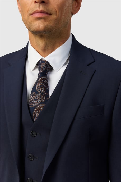 Paisley Tie in Dark Blue - Image 2