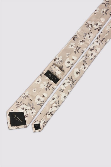 Floral Tie in Natural - Image 2
