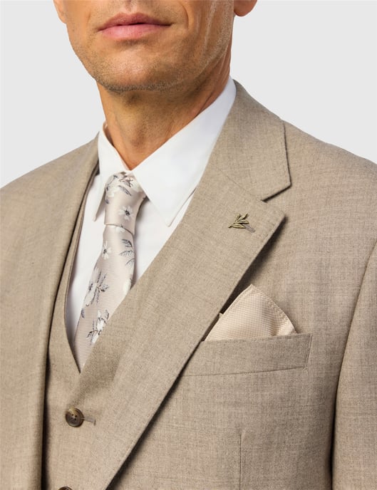 Floral Tie in Natural - Image 3