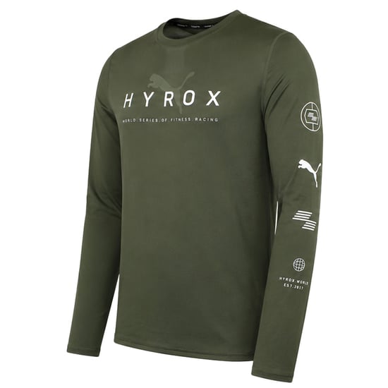 Puma x HYROX Run Mens Dark Green Top - Image 2
