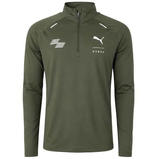Puma x HYROX Run Cloud Mens Dark Green Top - Image 1