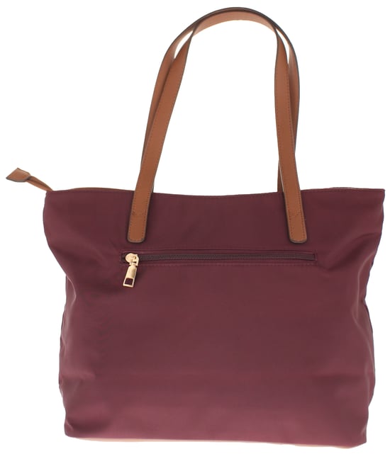 Womens Nylon Shoulder Bag Blair Zip Fastening burgundy - Image 2