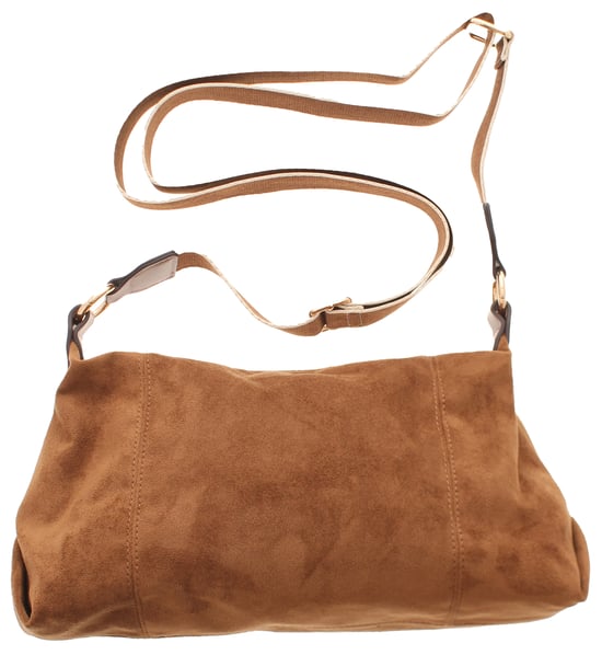 Womens Slouchy Shoulder Bag Holly Zip Fastening tan - Image 2