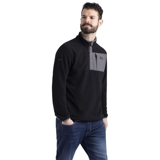 Trespass Mens Hosta Anti-Pilling Fleece Top (Black) - Image 3