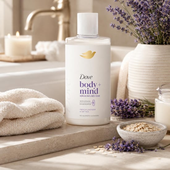 Dove Body + Mind Bath Soak, French Lavender & Oat Milk, 400ml, 6 Pack - Image 2