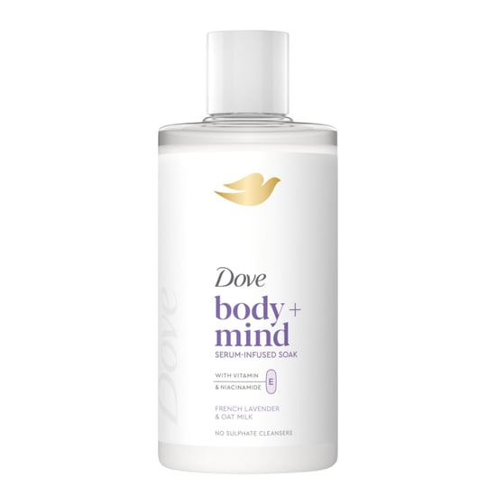 Dove Body + Mind Bath Soak, French Lavender & Oat Milk, 400ml, 6 Pack - Image 6