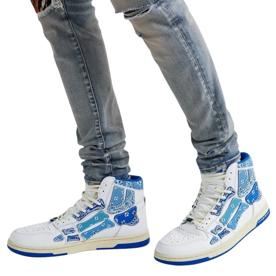 Amiri Skel Top Hi Bandana Blue - Image 2