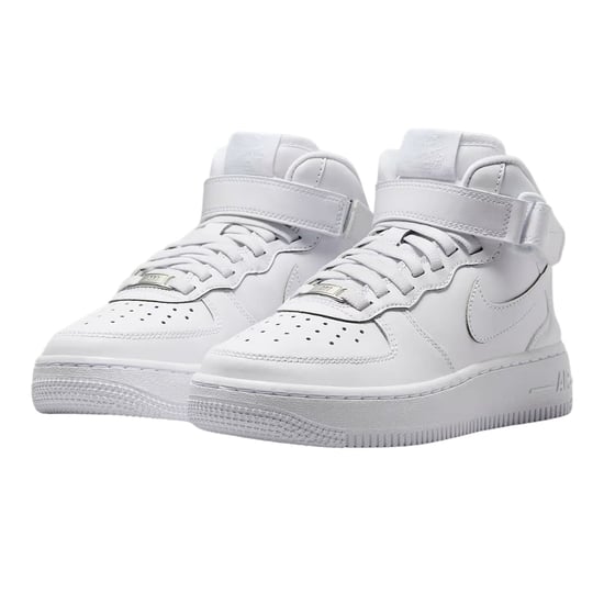 Nike Air Force 1 Mid Easy On Gs White Trainers - Image 4