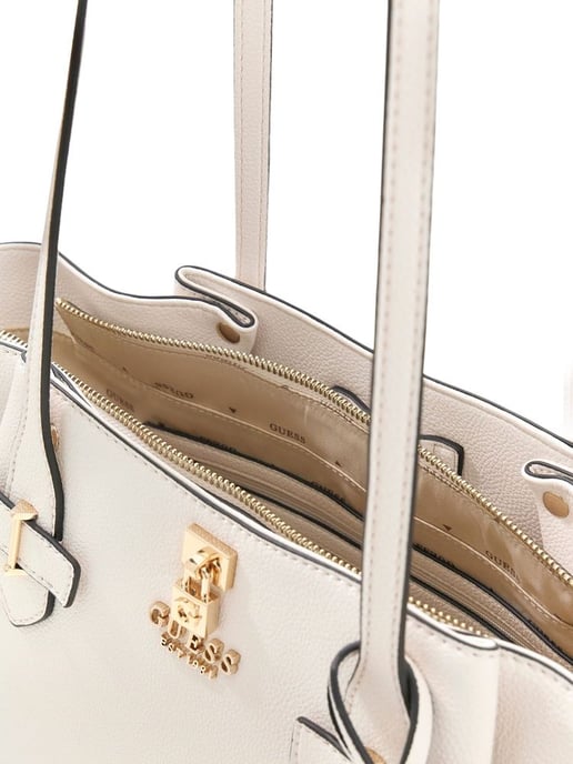 Guess Satchel Bag Off White - Image 3