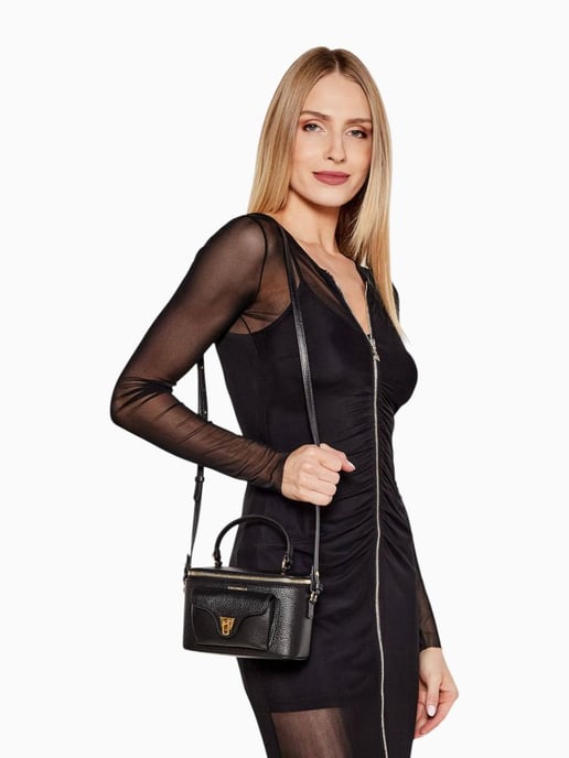 Coccinelle Black Leather Handbag - Image 5