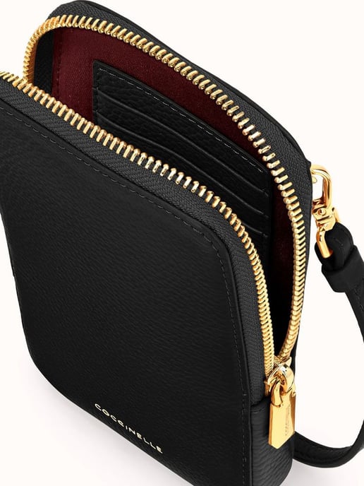 Coccinelle Telefoon Crossbody Tas Zwart - Image 3