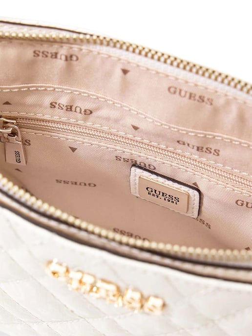 Guess Axellväska Off White - Image 3