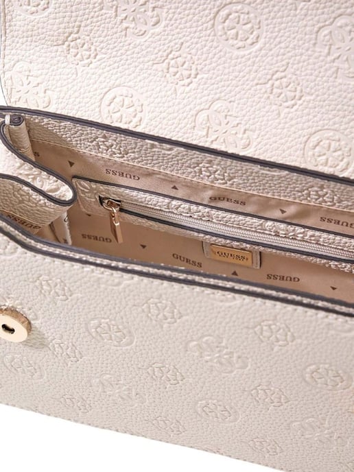 Guess Crossbody-väska Off White Logotyp - Image 3