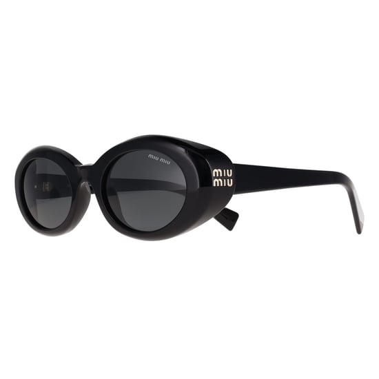 Miu Miu MU09S 16K08Z zonnebril in zwart en donkergrijs - Image 3