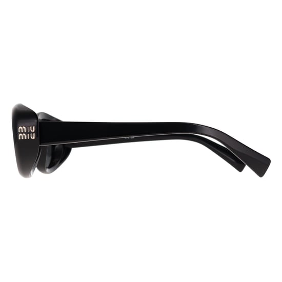 Miu Miu MU09S 16K08Z zonnebril in zwart en donkergrijs - Image 4