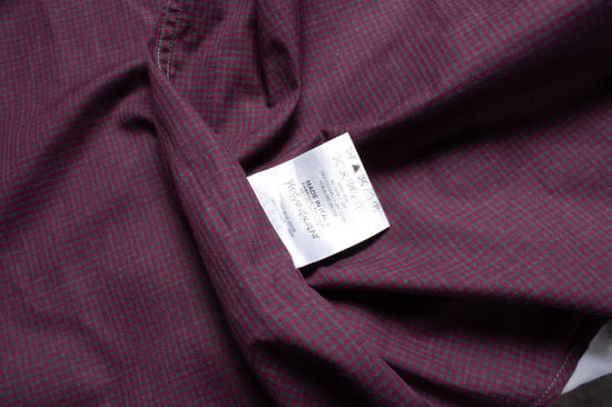 Yves saint Laurent, wine red checked shirt - Image 5