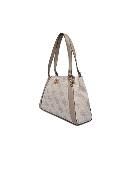 Guess Schoudertas Donker Taupe Logo - Image 2
