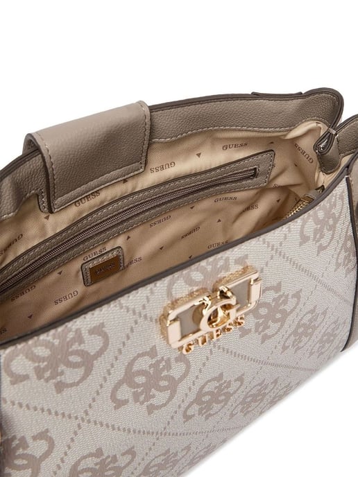 Guess Schoudertas Donker Taupe Logo - Image 4