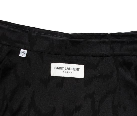 Saint Laurent, Short sleeve satin zig zag shirt - Image 5