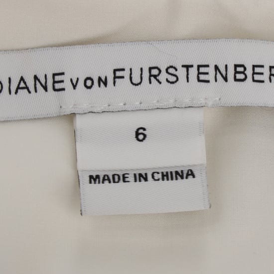 Diane Von Furstenberg – Bevin – Rynkad, mantelklänning i vit viskos - Image 4