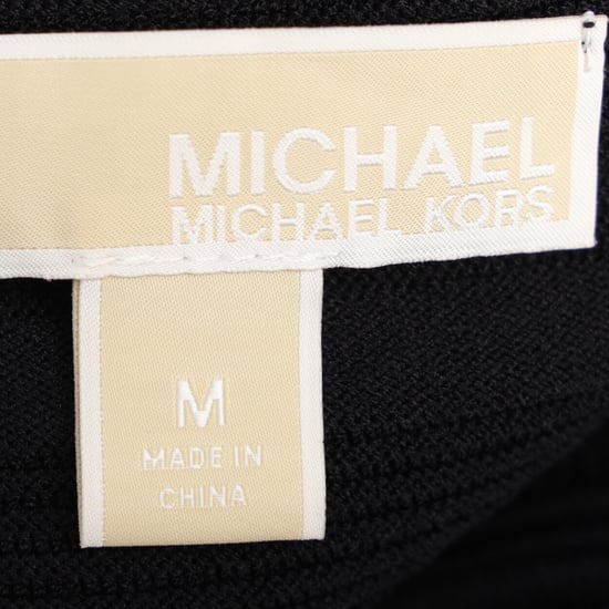 Michael Michael Kors bandagejurk tot op de knie in zwarte viscose - Image 4