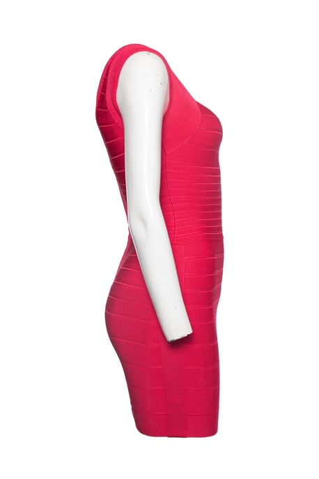 Herve Leger, fuchsia Zoe body med stretchklänning - Image 3