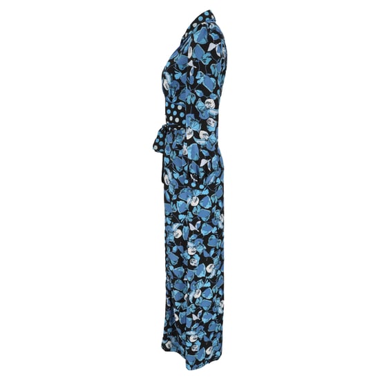 Diane Von Furstenberg Joshua blommig maxiklänning i blå polyester - Image 2