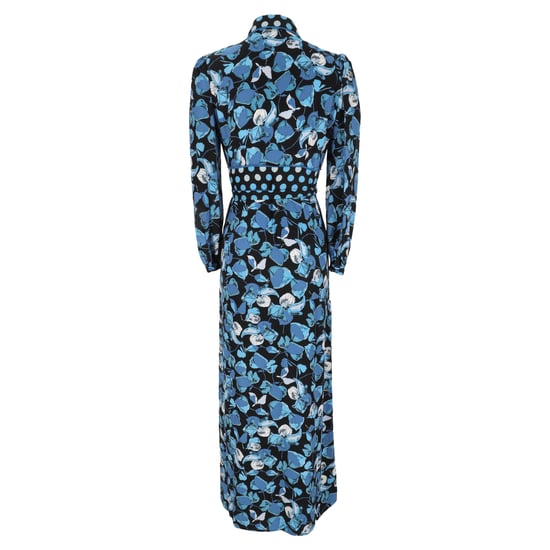 Diane Von Furstenberg Joshua blommig maxiklänning i blå polyester - Image 3