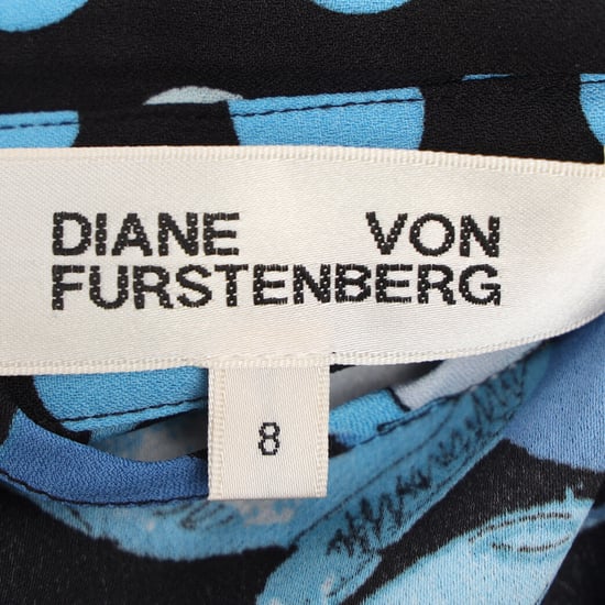 Diane Von Furstenberg Joshua blommig maxiklänning i blå polyester - Image 4