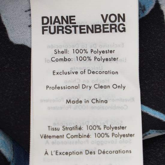 Diane Von Furstenberg Joshua blommig maxiklänning i blå polyester - Image 5