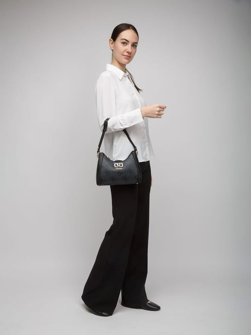 Guess Shoulder Bag Coal Logo - Image 5