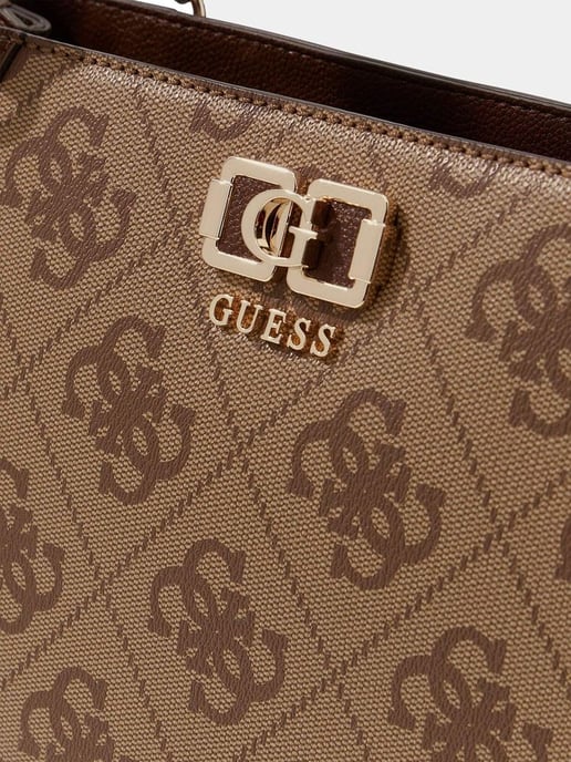 Guess Schoudertas Latte Logo/Bruin - Image 4