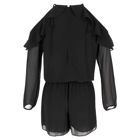 Michael Kors jumpsuit met ruches en open schouders in zwart polyester - Image 3