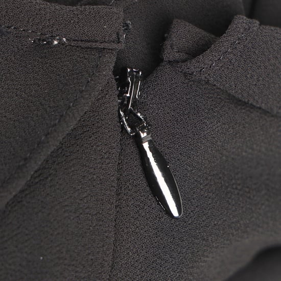 Michael Kors jumpsuit met ruches en open schouders in zwart polyester - Image 6