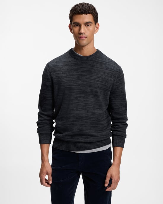 Regular Fit Long Sleeve Jumper in Charcoal - Image 1