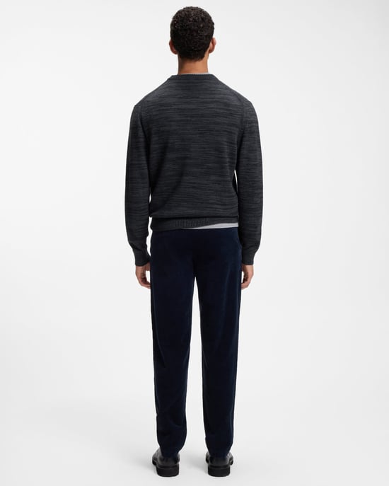 Regular Fit Long Sleeve Jumper in Charcoal - Image 2