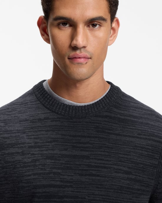 Regular Fit Long Sleeve Jumper in Charcoal - Image 3
