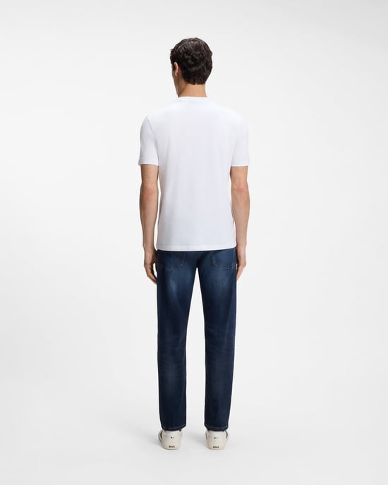 Reguliere Pasvorm Korte Mouwen T-Shirt met Logo in Wit - Image 2