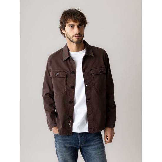 Mos Mosh 501652 285 mosmosh gallery mmgmatteo soft overshirt black coffee - Image 1