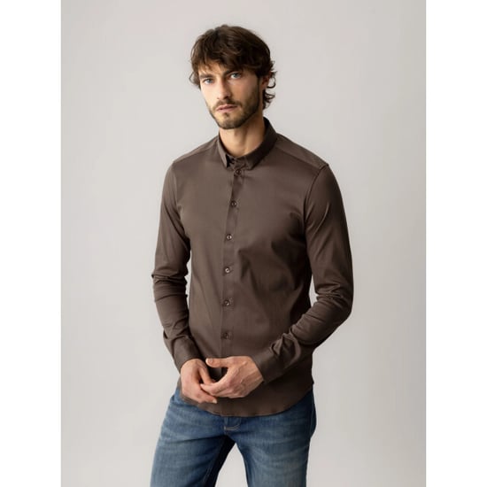 Mos Mosh 500940 769 mosmosh gallery mmgmarco jersey shirt chocolate brown - Image 1