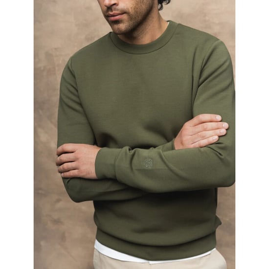 Mos Mosh 510100 538 mosmosh gallery mmgabel crew neck sweat dk army green - Image 1